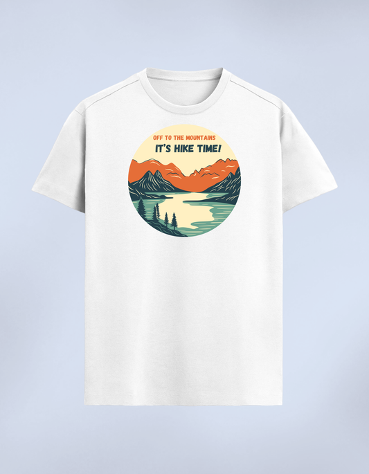 “Off to the Mountains - It’s Hike Time!” Unisex Premium T-Shirt