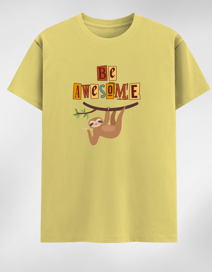 “Be Awesome” Women’s Round Neck T-Shirt