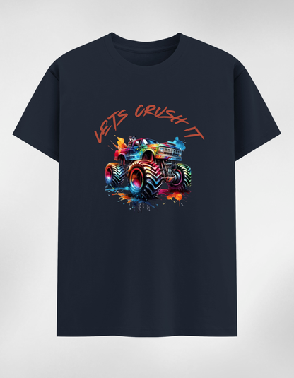 Monster Truck Crush Kids T-Shirt