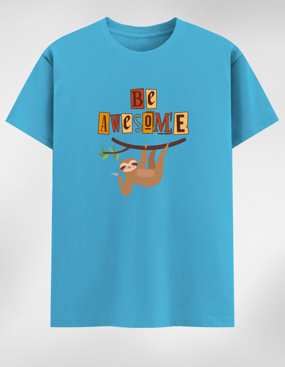 “Be Awesome” Women’s Round Neck T-Shirt