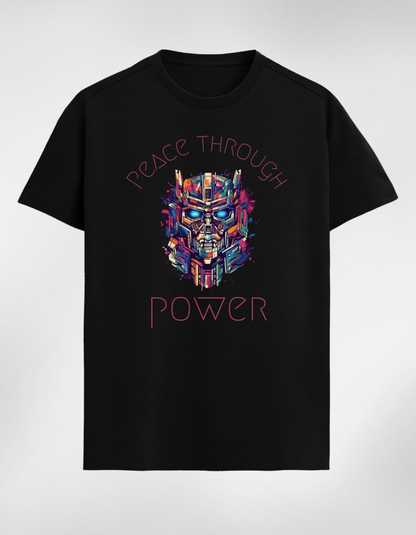 Peace Through Power Kids T-Shirt