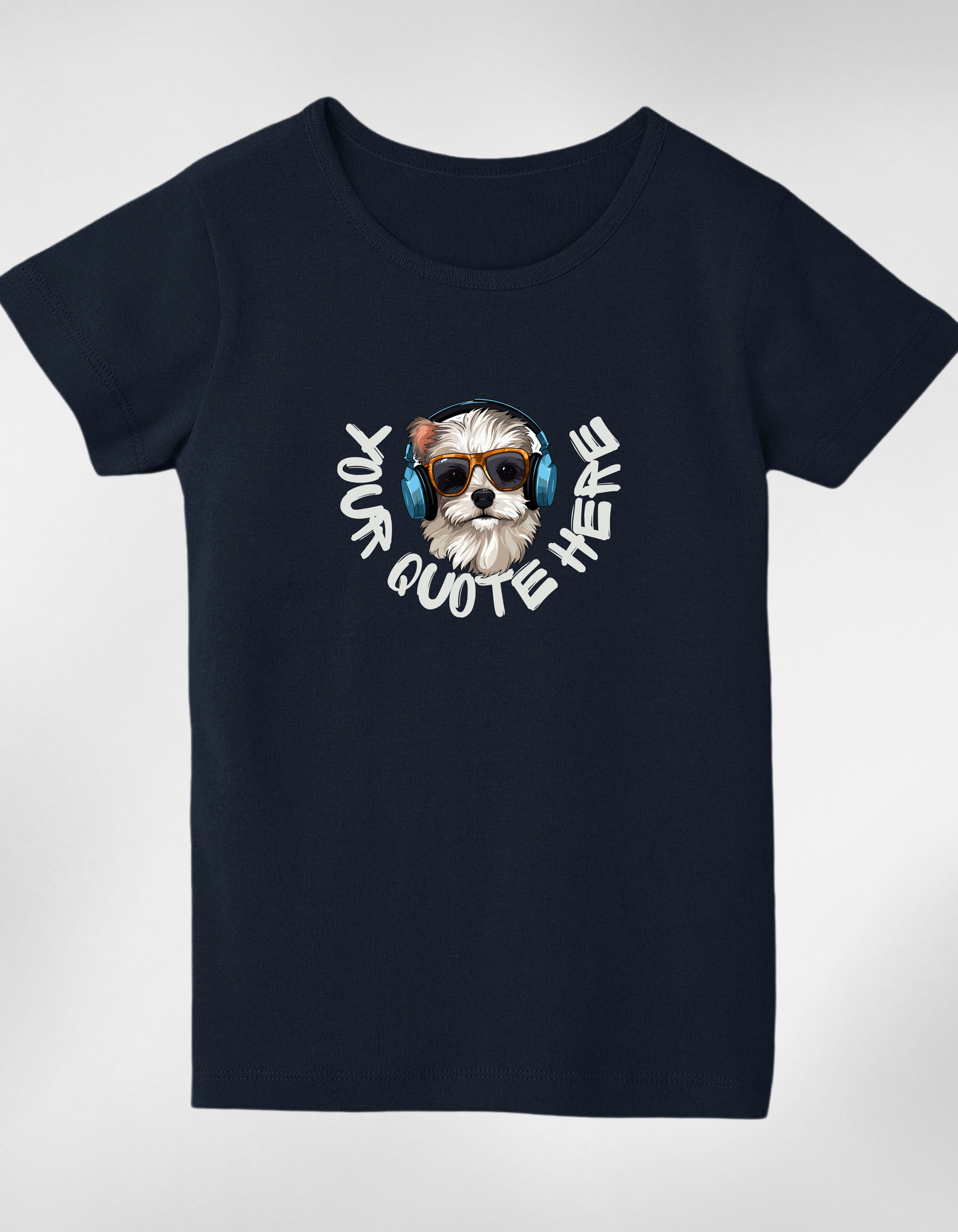 Personalised Girl’s Round Neck T-Shirt