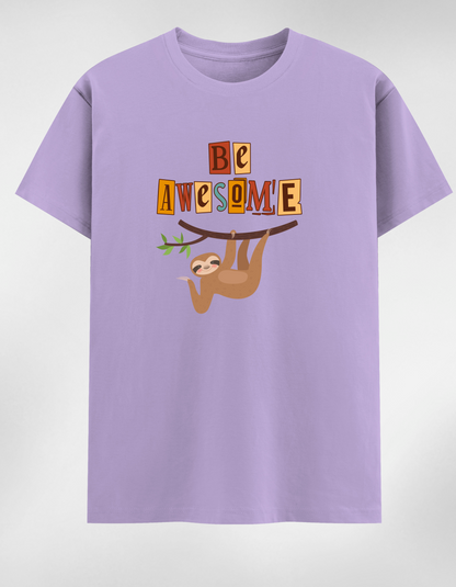 “Be Awesome” Women’s Round Neck T-Shirt