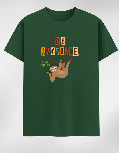 “Be Awesome” Women’s Round Neck T-Shirt