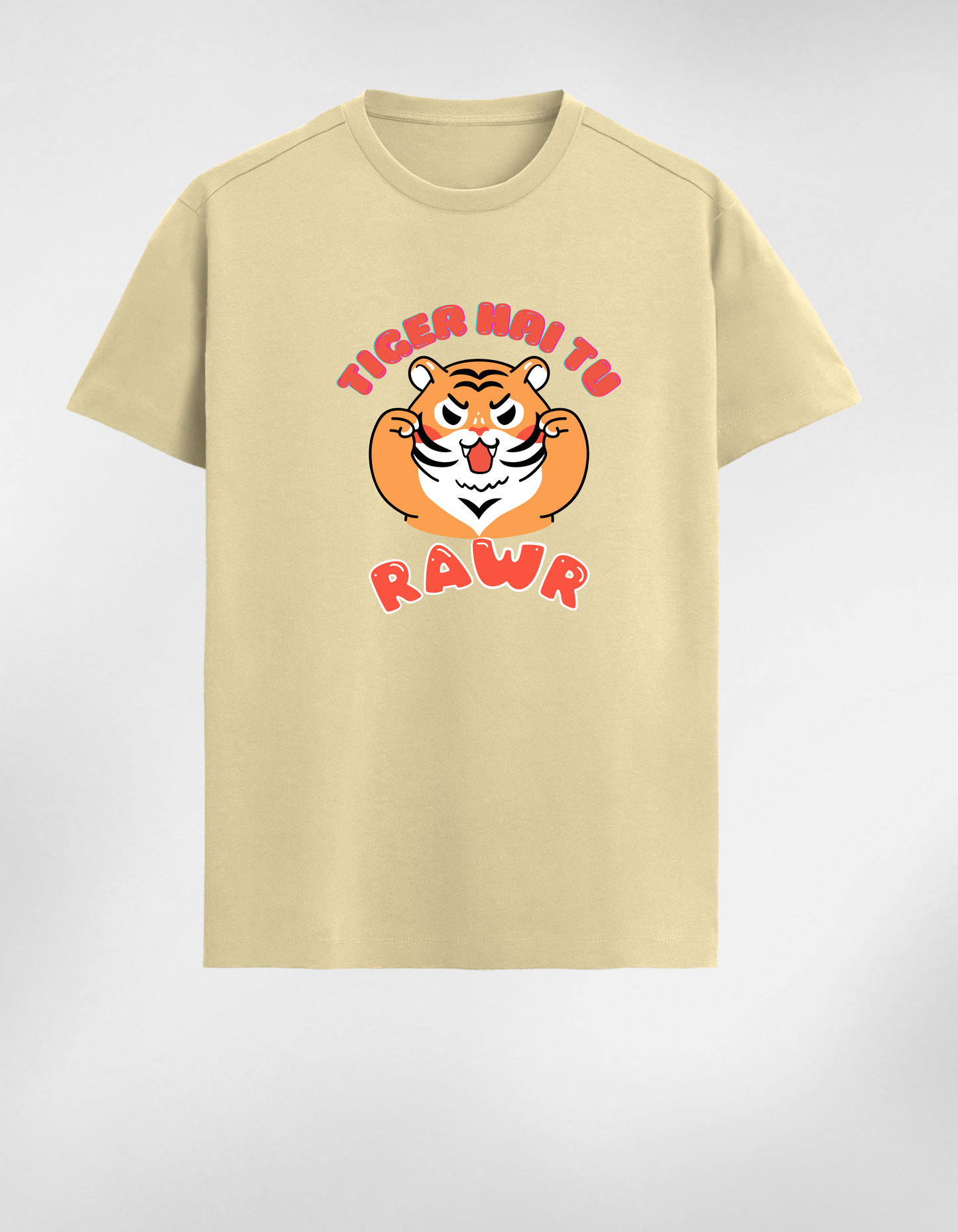 Premium Cotton T-Shirt - “Tiger Hai Tu Rawr”