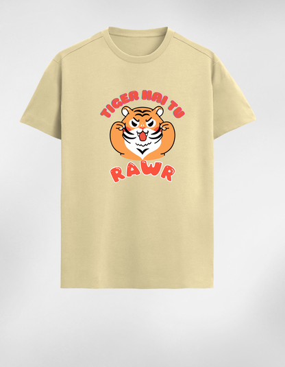 Premium Cotton T-Shirt - “Tiger Hai Tu Rawr”