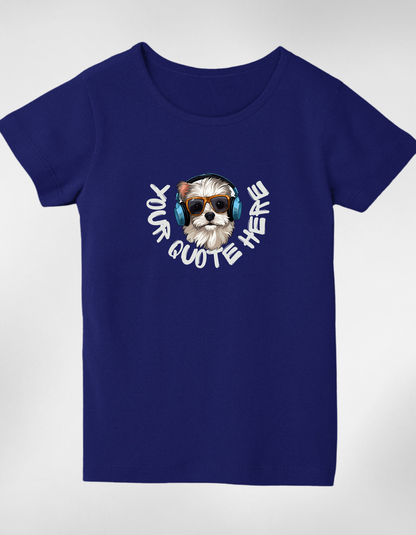 Personalised Girl’s Round Neck T-Shirt