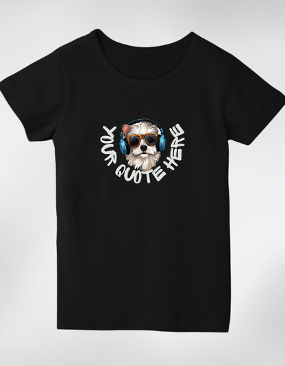 Personalised Girl’s Round Neck T-Shirt