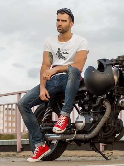 "Throttle Therapy" White Adventure Premium Tee